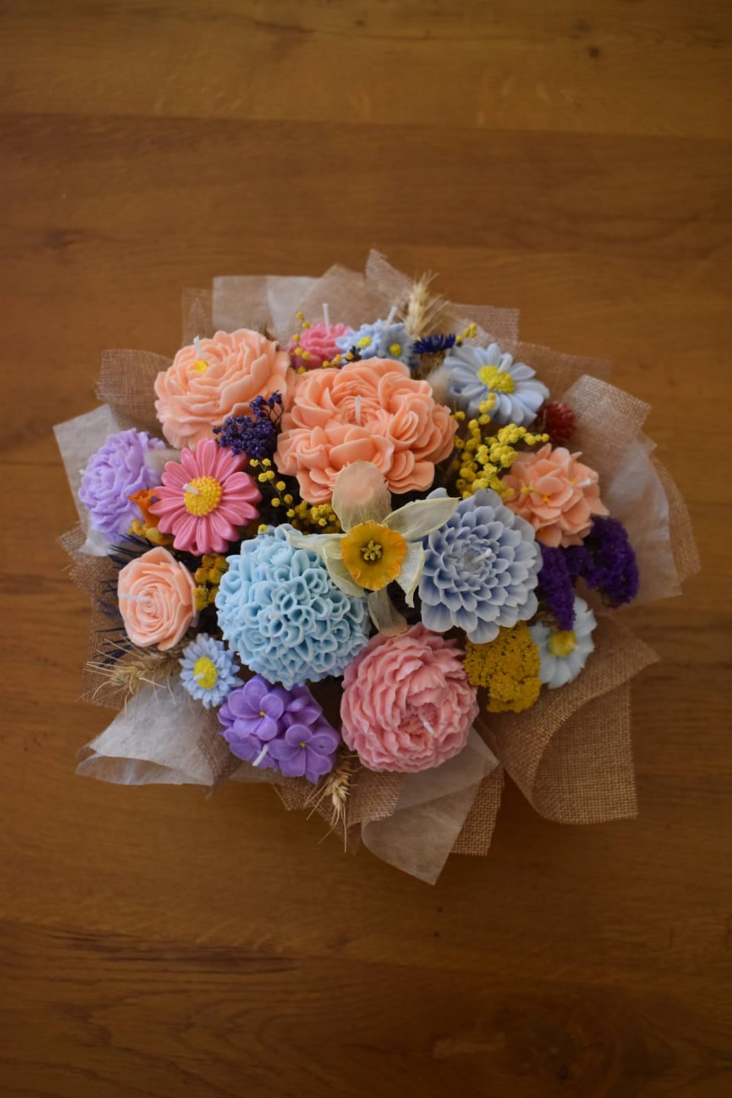 Jardin de flamme — bouquets "Flamme & Fleurs", création artisanale À fleur de flamme
