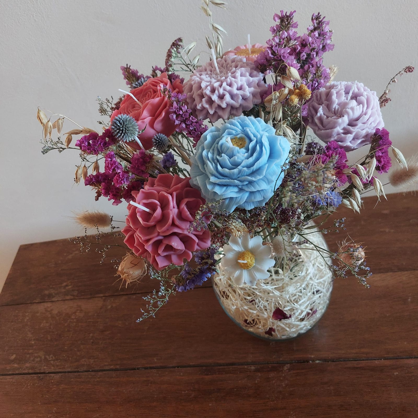 Entre Fleurs et Flammes — bouquets "Flamme & Fleurs", création artisanale À fleur de flamme